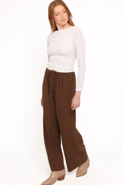 Davis Pleated Knit Pant