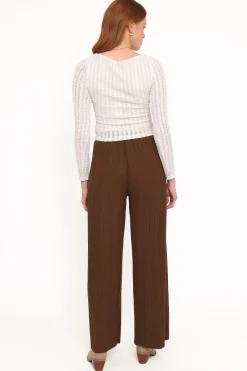Davis Pleated Knit Pant