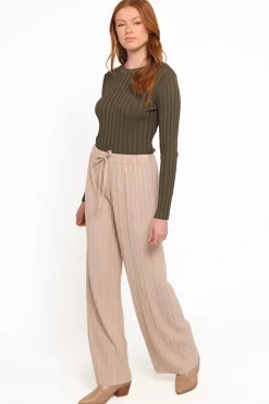 Davis Pleated Knit Pant