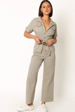 Demi Contrast Stitch Jumpsuit
