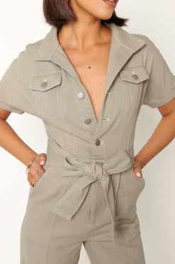 Demi Contrast Stitch Jumpsuit
