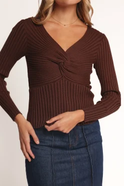 Demi Twist Detail Knit Top