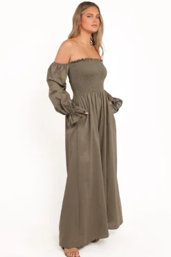 Domenica Shirred Long Sleeve Jumpsuit