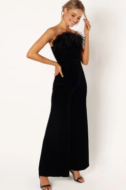 Donatella Feather Trim Jumpsuit