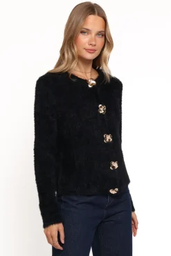 Donna Flower Button Cardigan