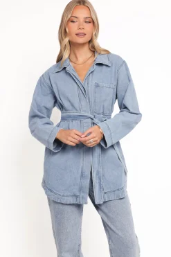 Donovan Denim Tie Jacket