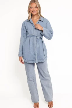 Donovan Denim Tie Jacket
