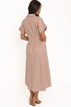 Eilis Short Sleeve Button Down Maxi Dress