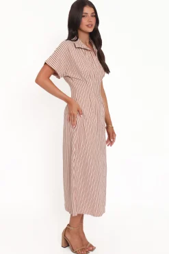 Eilis Short Sleeve Button Down Maxi Dress