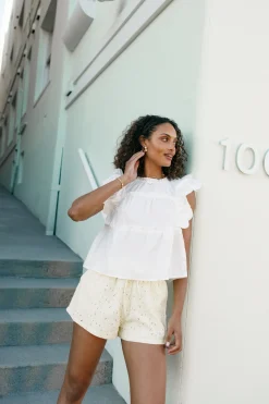 Elaine Ruffle Top