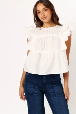 Elaine Ruffle Top