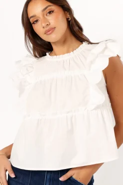 Elaine Ruffle Top