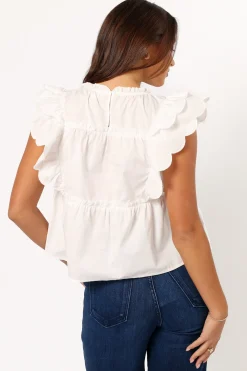 Elaine Ruffle Top