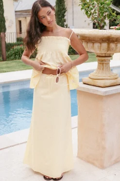 Elena Cotton Maxi Skirt