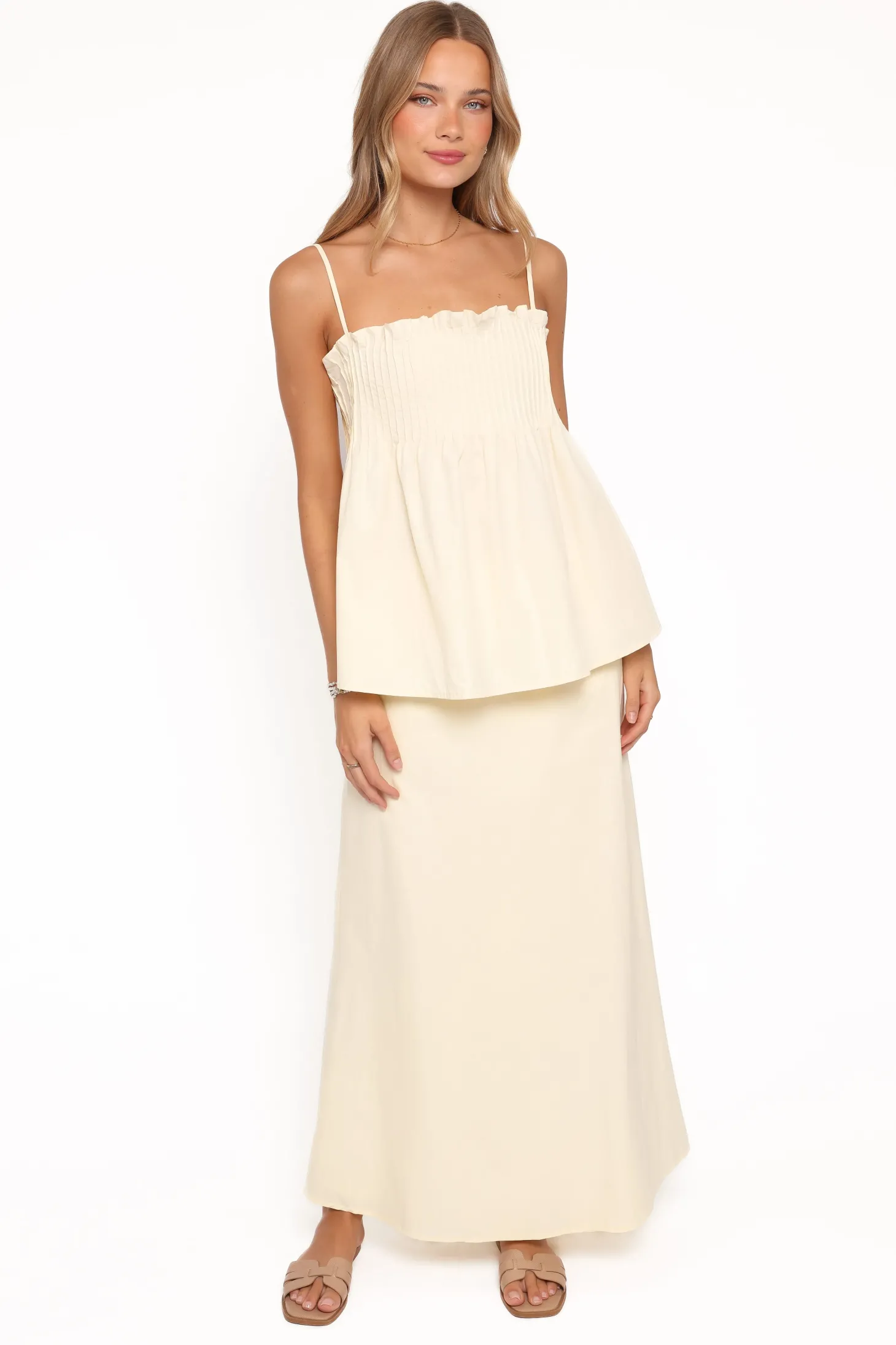 Elena Cotton Maxi Skirt