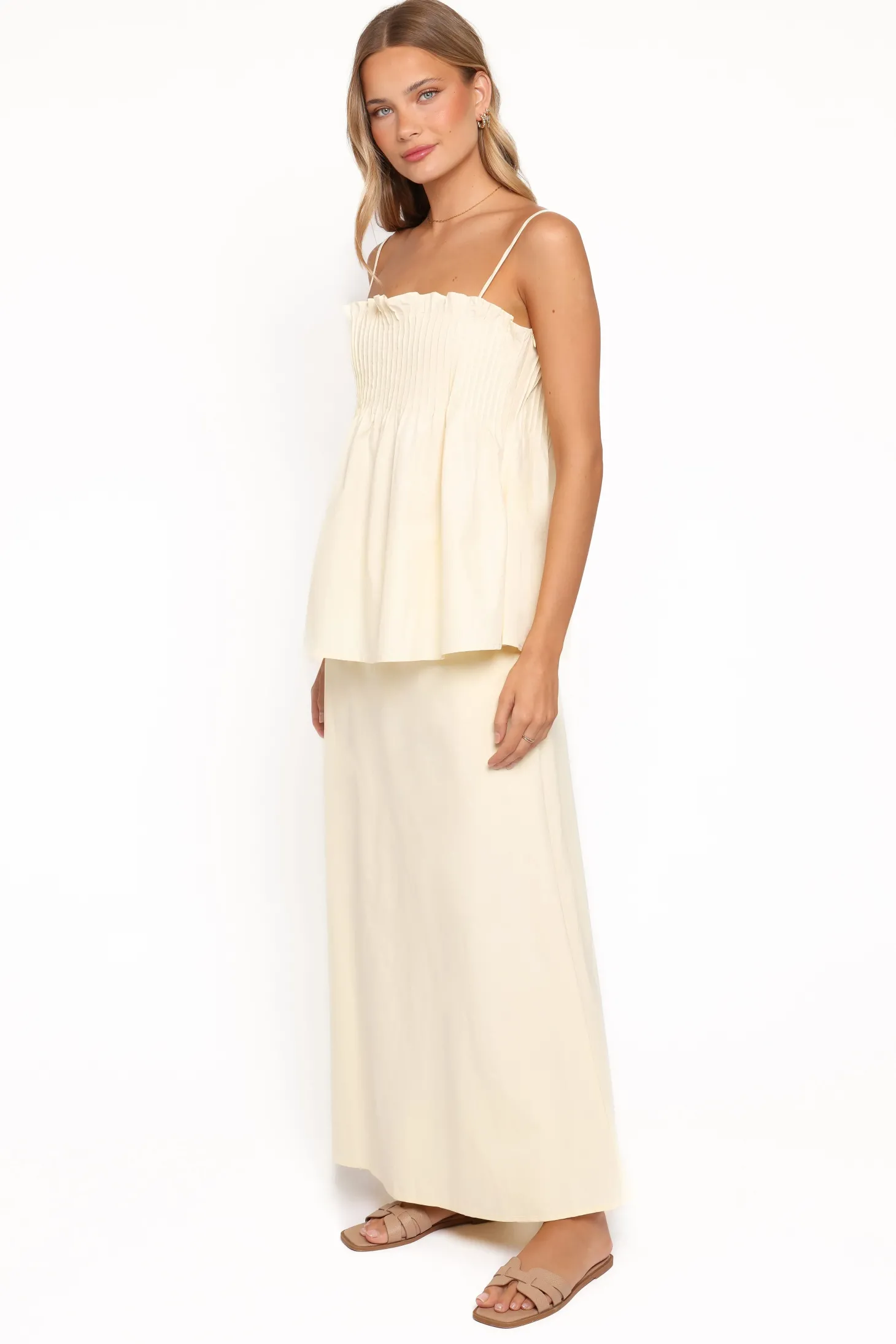 Elena Cotton Maxi Skirt