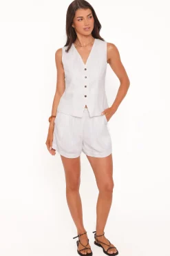 Elinor Cuffed Linen Short