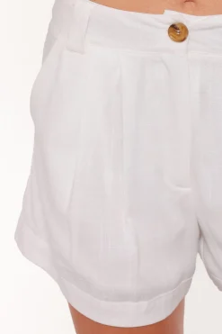 Elinor Cuffed Linen Short