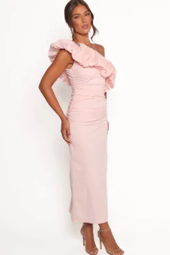 Eliya One Shoulder Frill Maxi Dress
