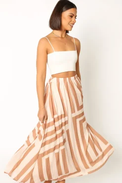 Elke Pleat Midi Skirt