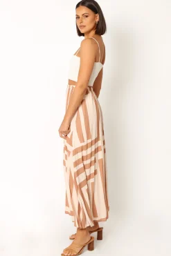 Elke Pleat Midi Skirt