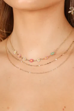 Ellody Flower Necklace Set