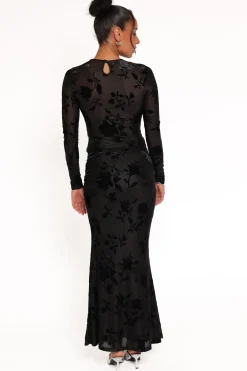 Emily Burnout Velvet Skirt