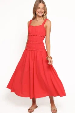 Enola Gather Midi Dress