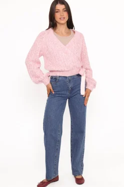 Etta Ballet Wrap Knit Sweater