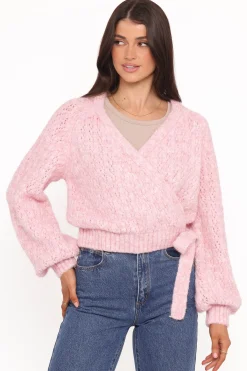 Etta Ballet Wrap Knit Sweater