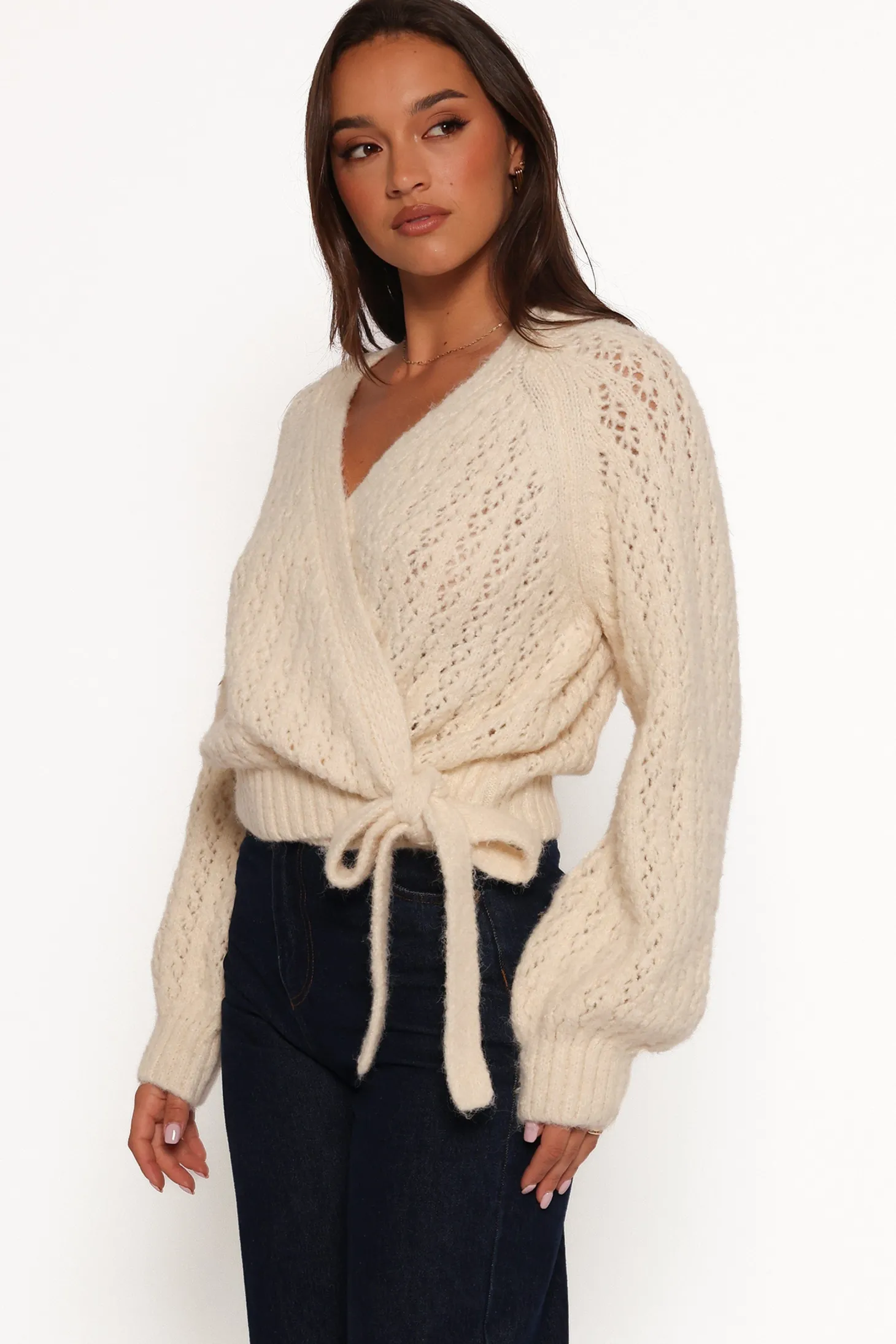 Etta Ballet Wrap Knit Sweater