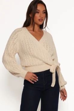 Etta Ballet Wrap Knit Sweater