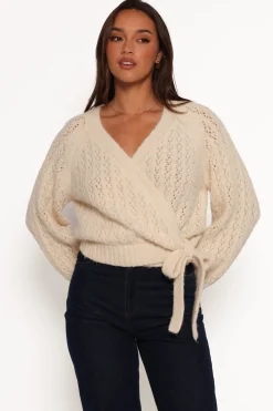 Etta Ballet Wrap Knit Sweater