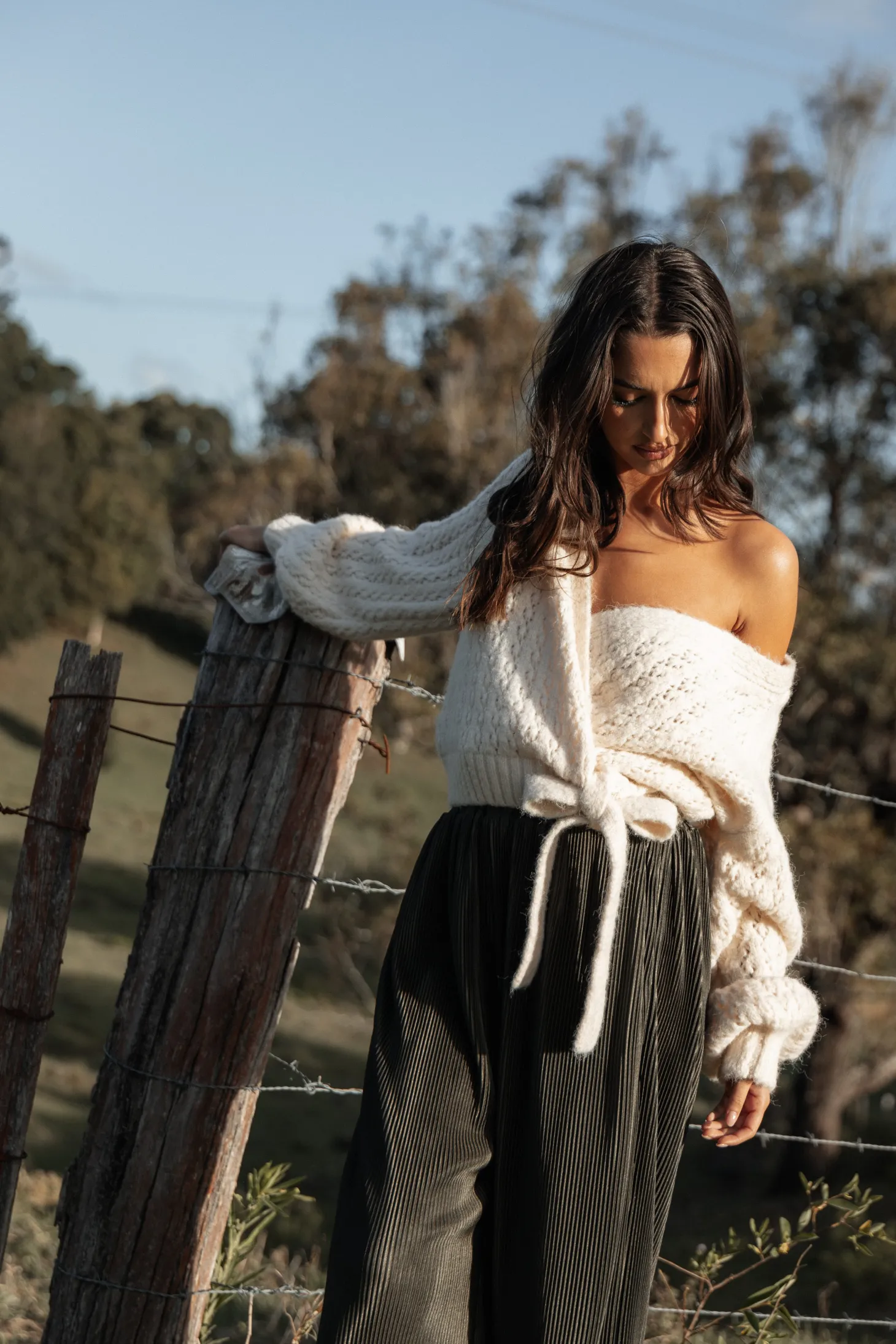 Etta Ballet Wrap Knit Sweater