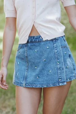 Evanna Denim Skort