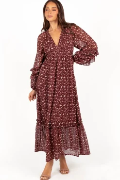 Evian Long Sleeve Maxi Dress