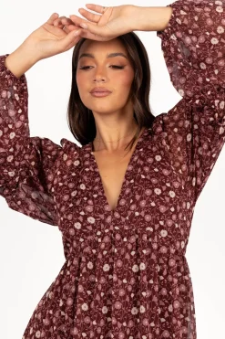 Evian Long Sleeve Maxi Dress