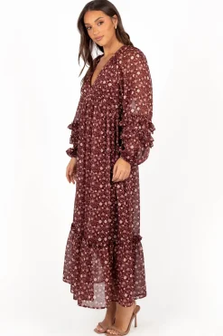 Evian Long Sleeve Maxi Dress