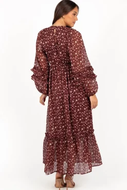 Evian Long Sleeve Maxi Dress