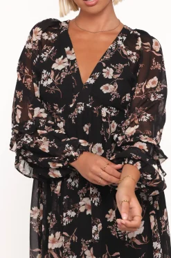 Evian Long Sleeve Maxi Dress