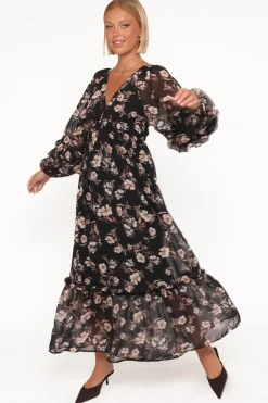 Evian Long Sleeve Maxi Dress