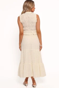 Farica Gingham Midi Skirt