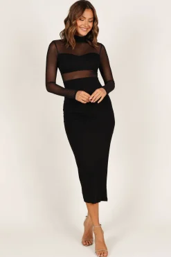 Farrow Long Sleeve Midi Dress