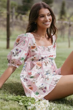 Floretta Puff Sleeve Romper