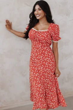 Francine Lace Midi Dress