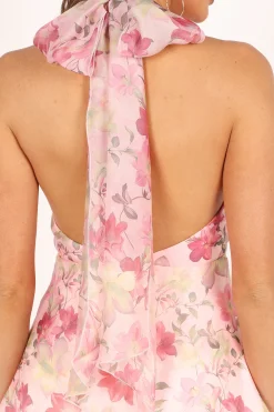 Gardenia Halter Mini Dress