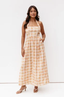 Gemini Halterneck Maxi Dress