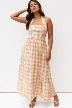 Gemini Halterneck Maxi Dress