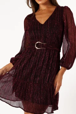 Glimmer Long Sleeve Mini Dress