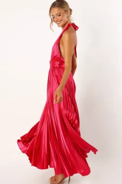 Greta Halterneck Maxi Dress